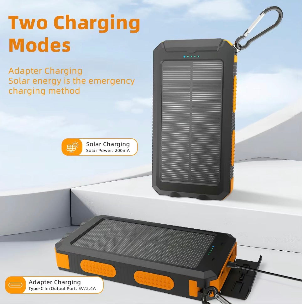 Solar Power Bank 80000Mah Portable Charging Powerbank All Smartphones